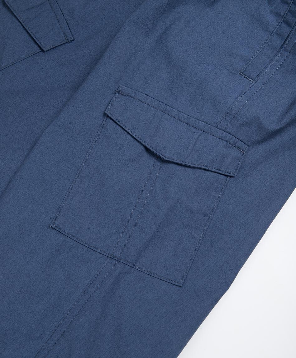 Pantal&oacute;n ni&ntilde;o cargo twill azul