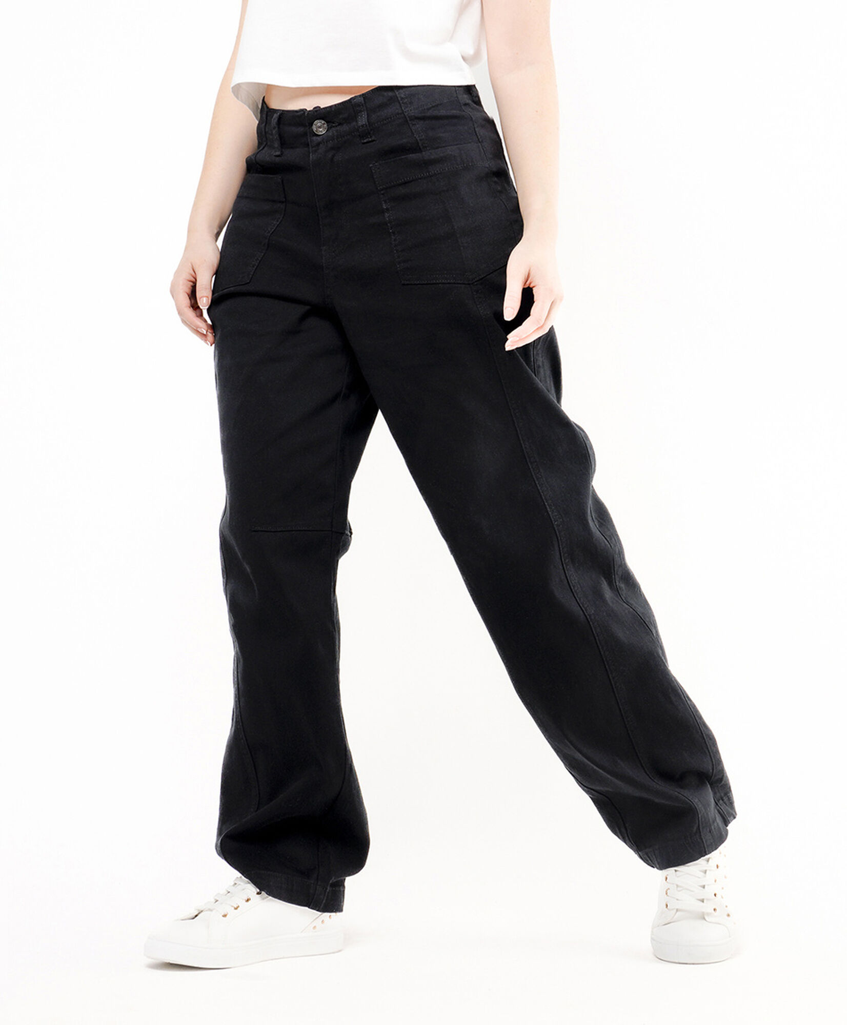 Pantalón mujer bolsillos wide Pantalón mujer bolsillos wide