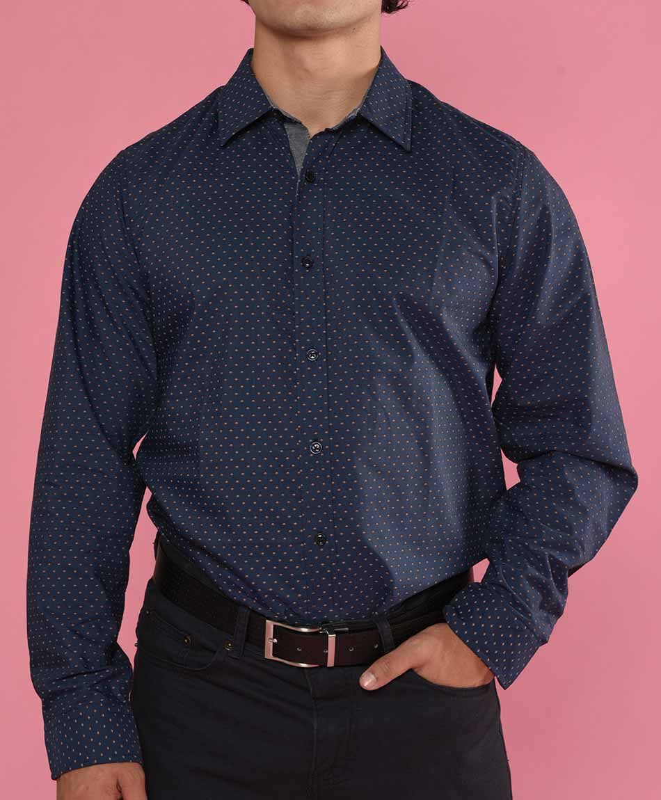 Camisa puntos manga larga