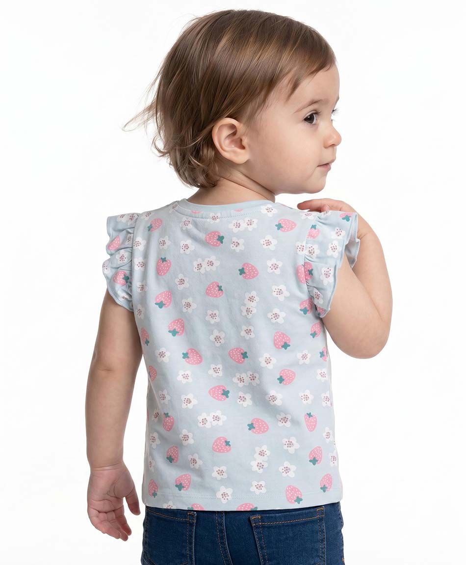 Polera beb&eacute; frutillas