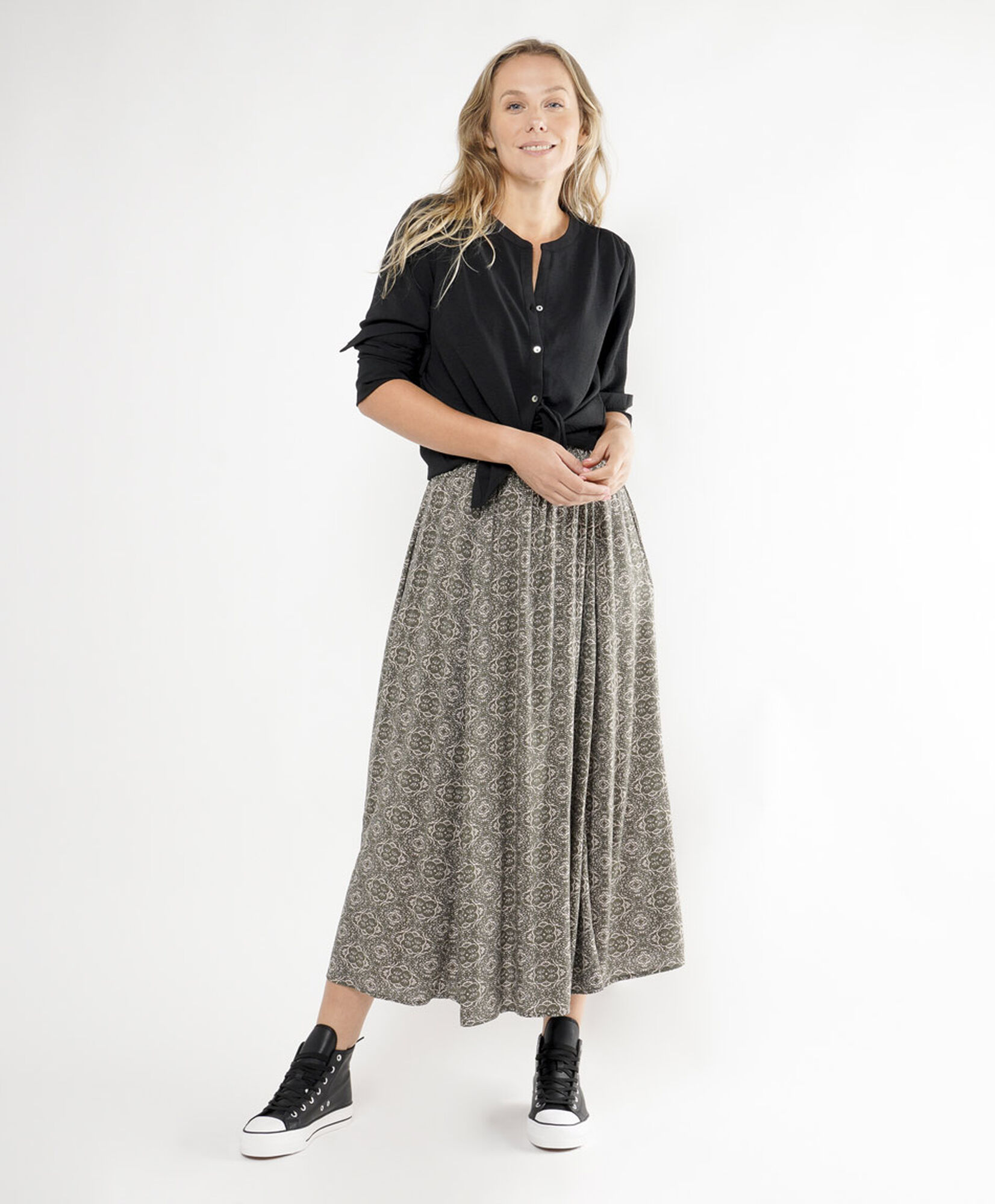 Falda mujer larga print Falda mujer larga print