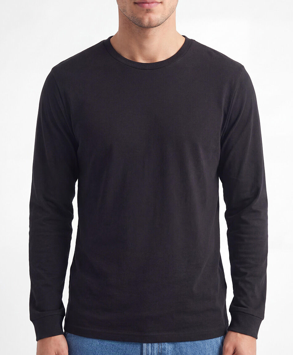 Polera hombre manga larga b&aacute;sica