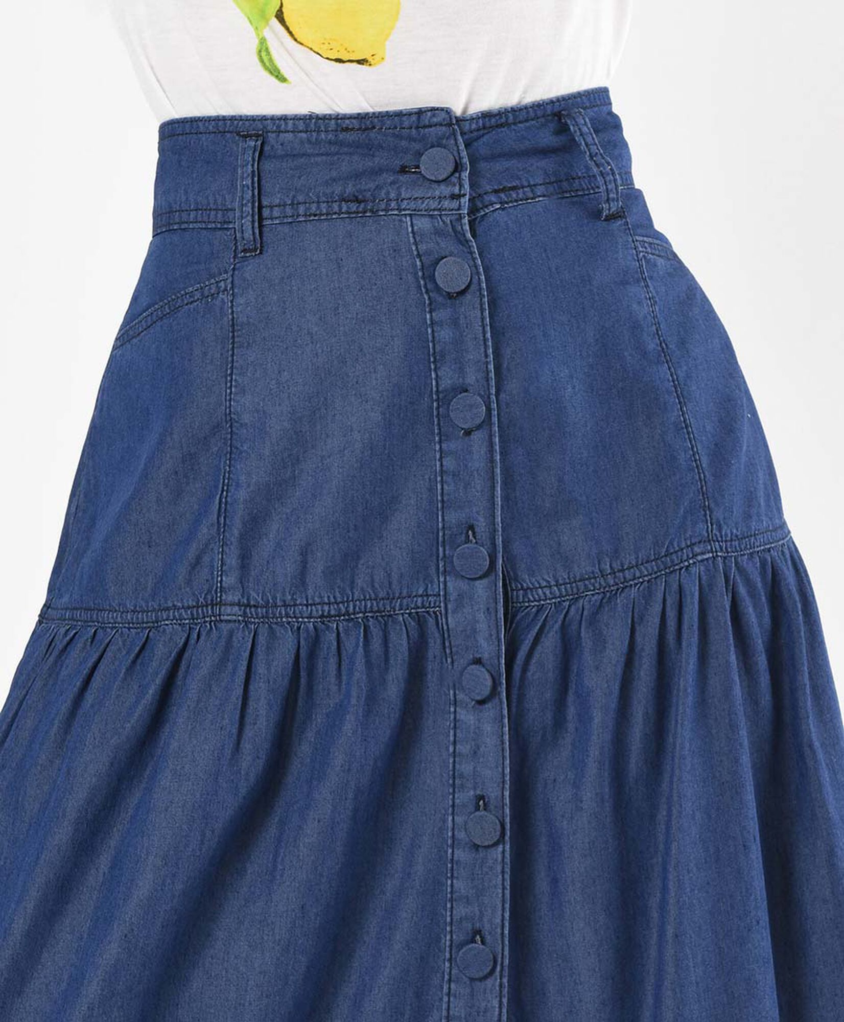 Falda larga mujer costuras y pinzas Falda larga mujer costuras y pinzas