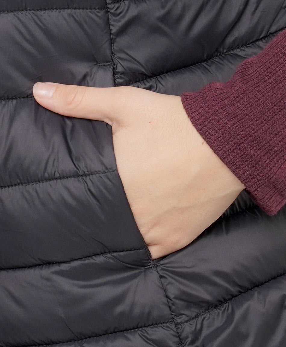 Parka mujer  puffa con botones