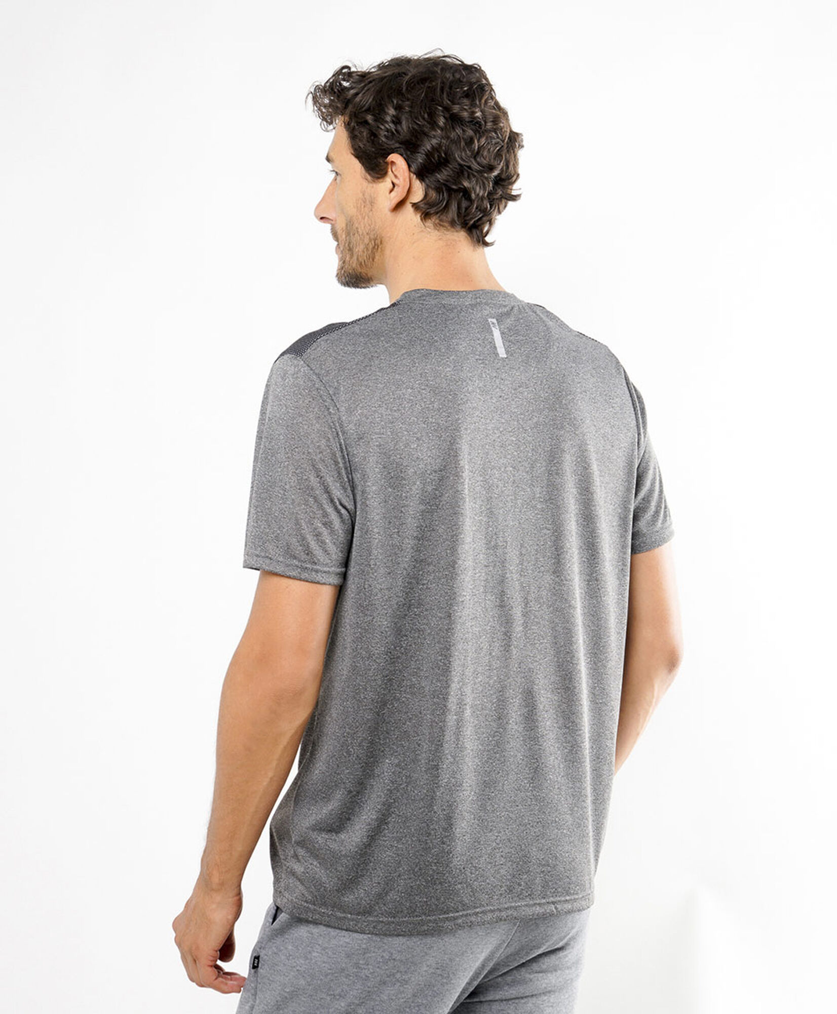 Polera deportiva hombre melange Polera deportiva hombre melange