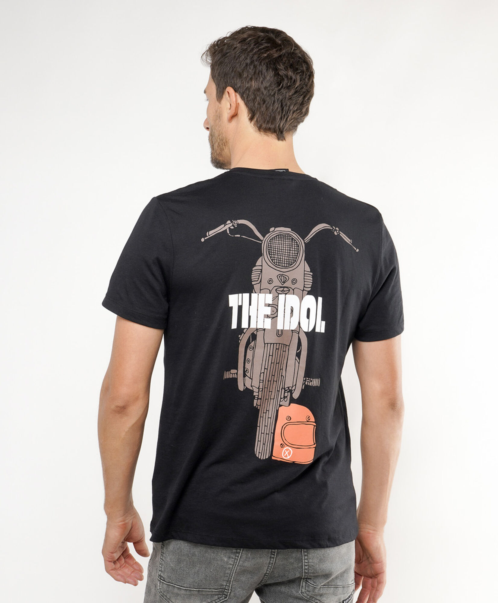 Polera hombre doble estampado idol Polera hombre doble estampado idol