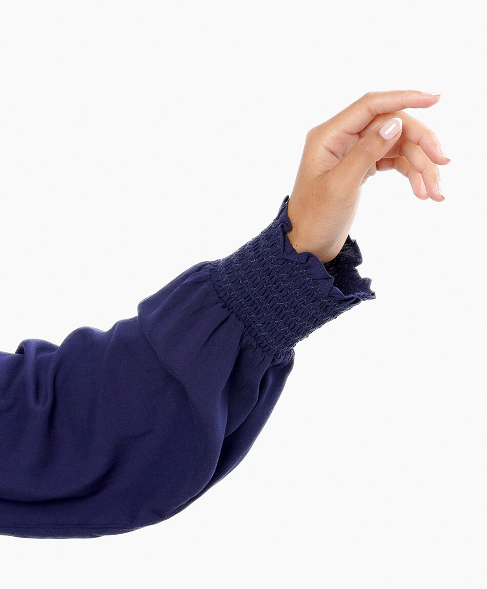 Blusa mujer mangas abullonadas