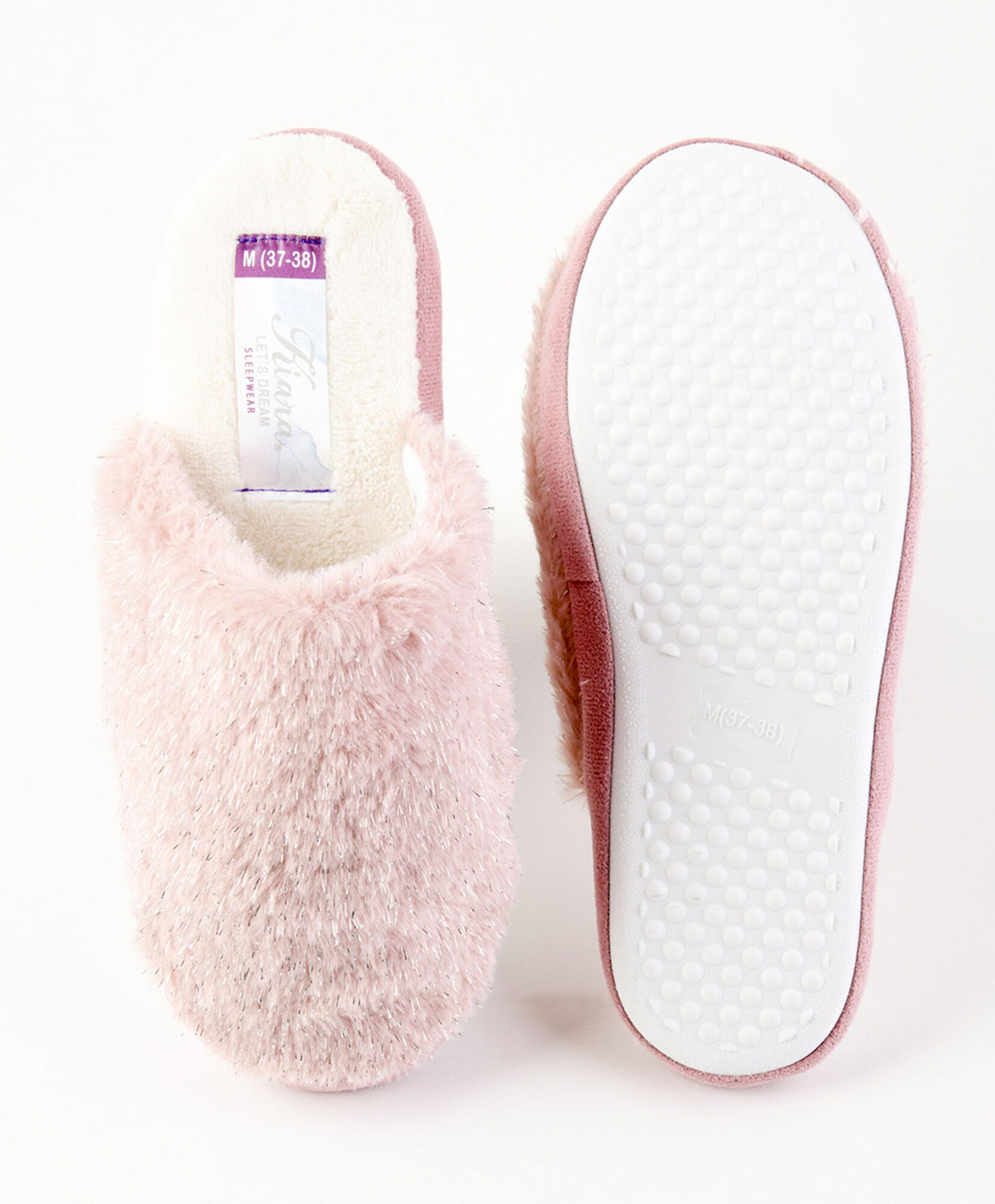 Pantufla mujer pelitos brillos Pantufla mujer pelitos brillos