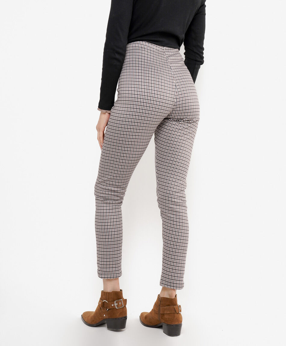 Leggins mujer cuadrill&eacute; forrada