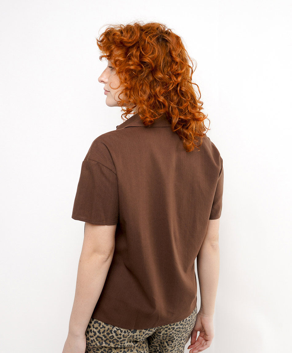 Blusa mujer caf&eacute;
