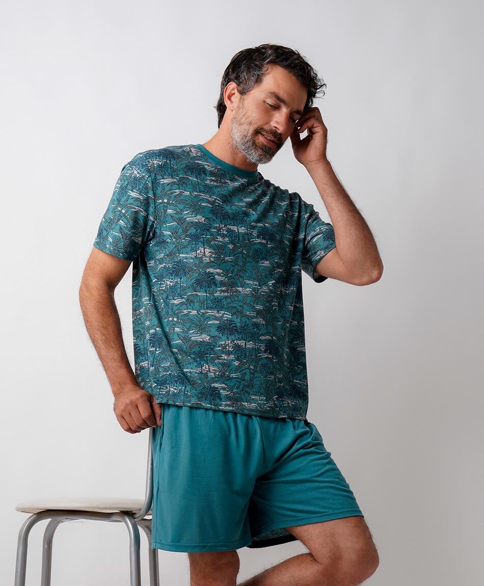 Pijama hombre palmeras