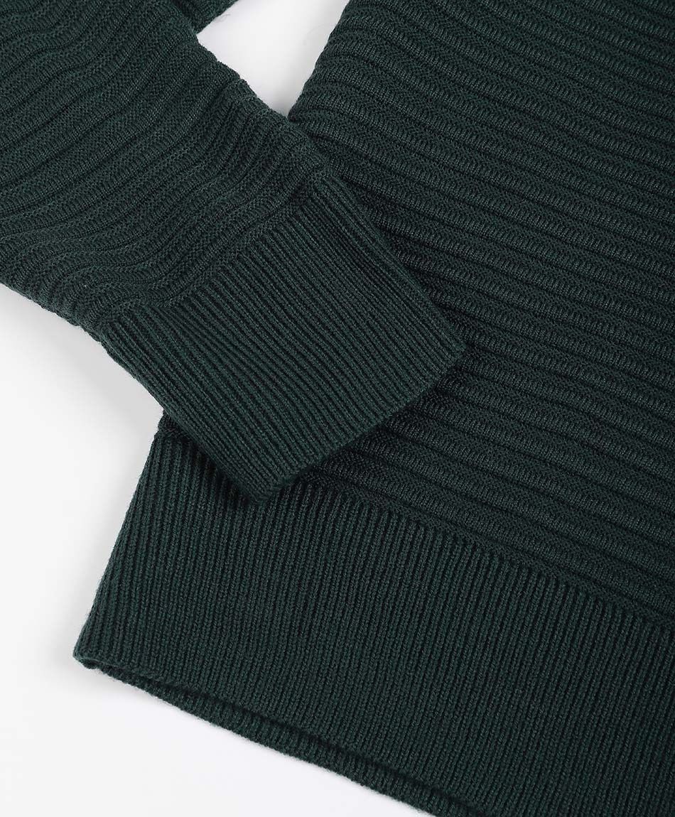 Sweater hombre lineas horizontales green