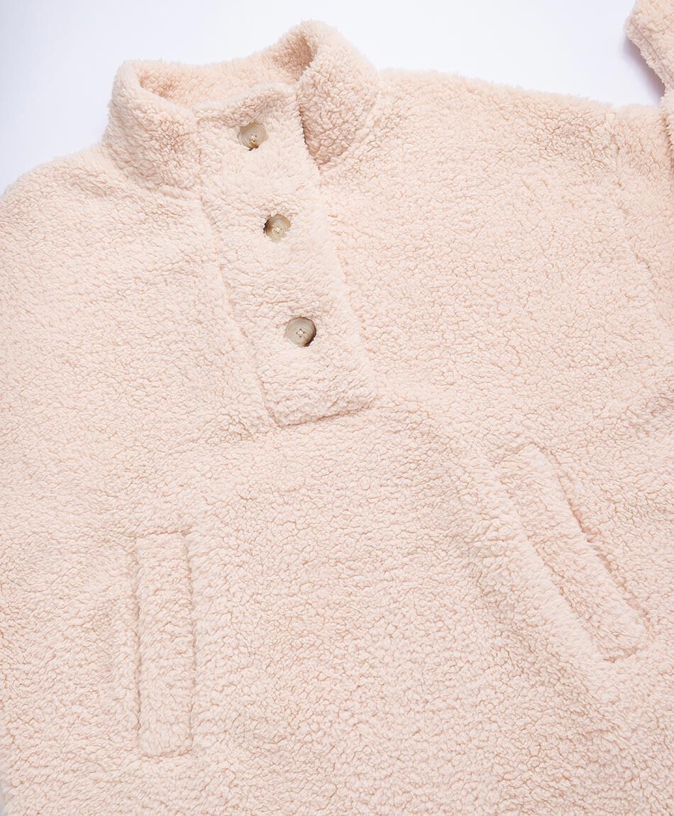 Poler&oacute;n manta mujer chiporro botones