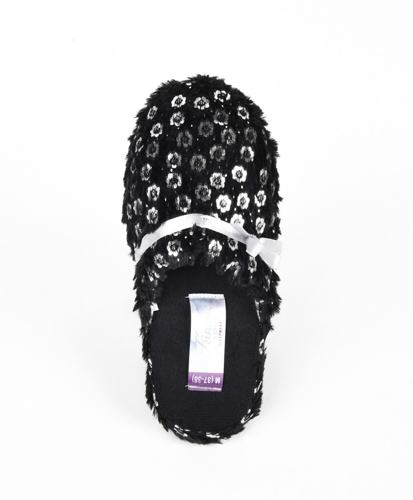 Pantufla mujer lazo y brillos Pantufla mujer lazo y brillos
