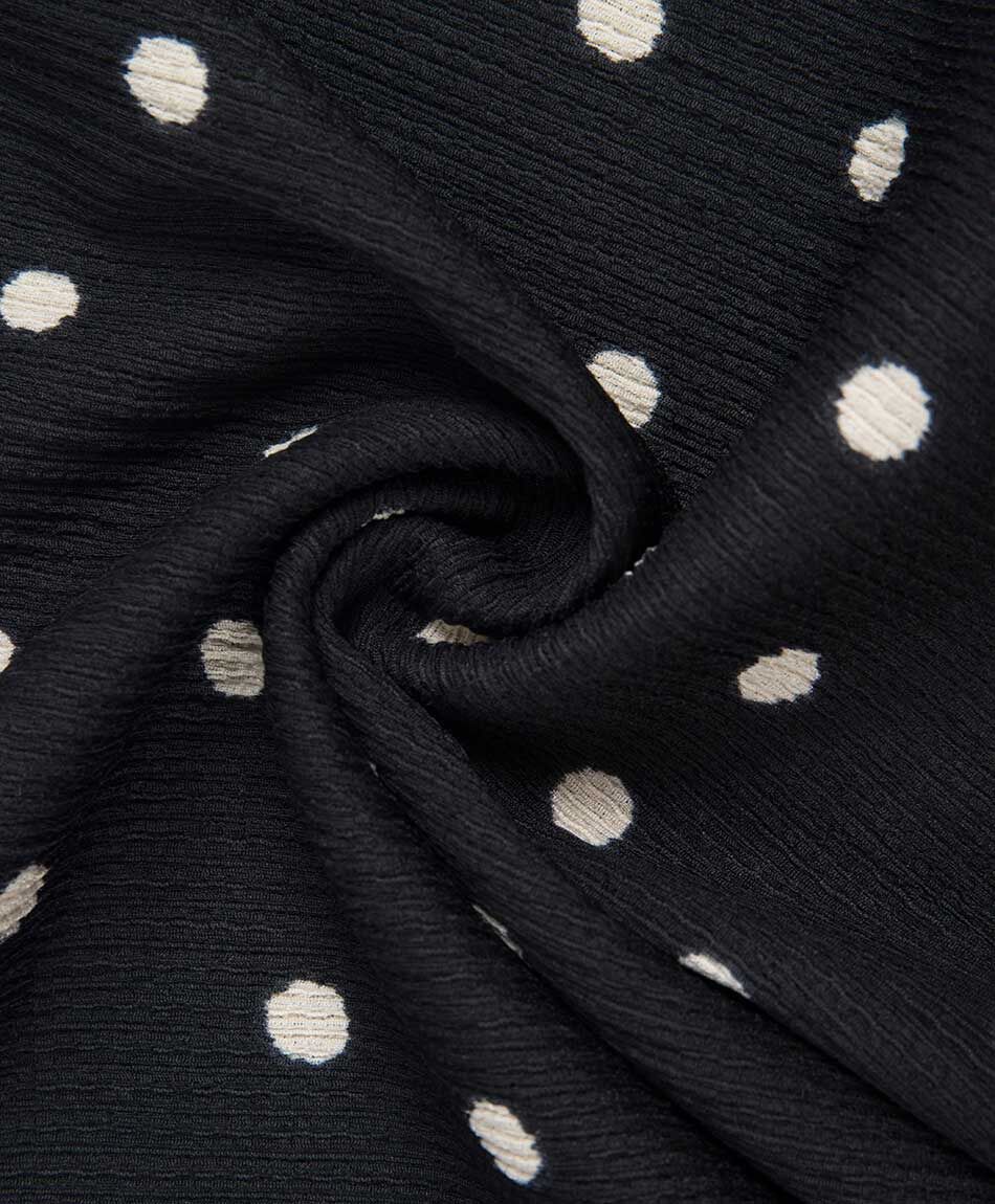 Polera mujer lunares elasticada