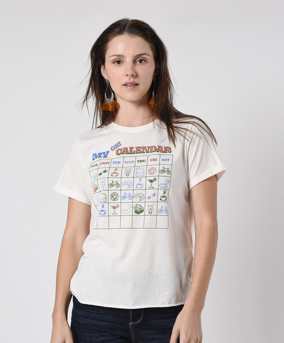 Polera mujer calendario