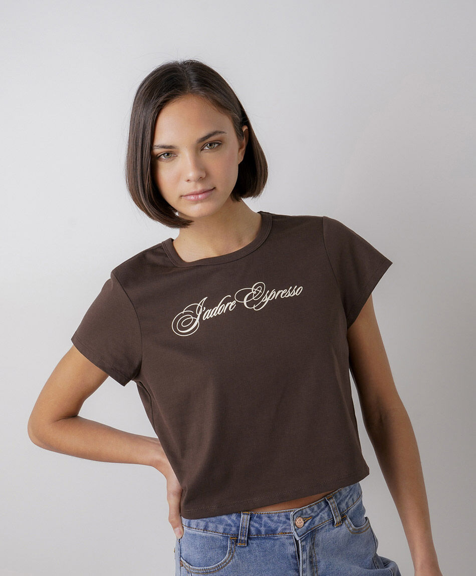 Polera mujer espresso