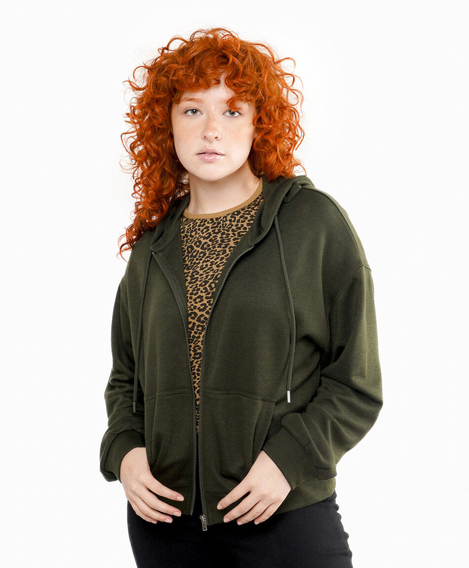 Poler&oacute;n mujer con cierre green