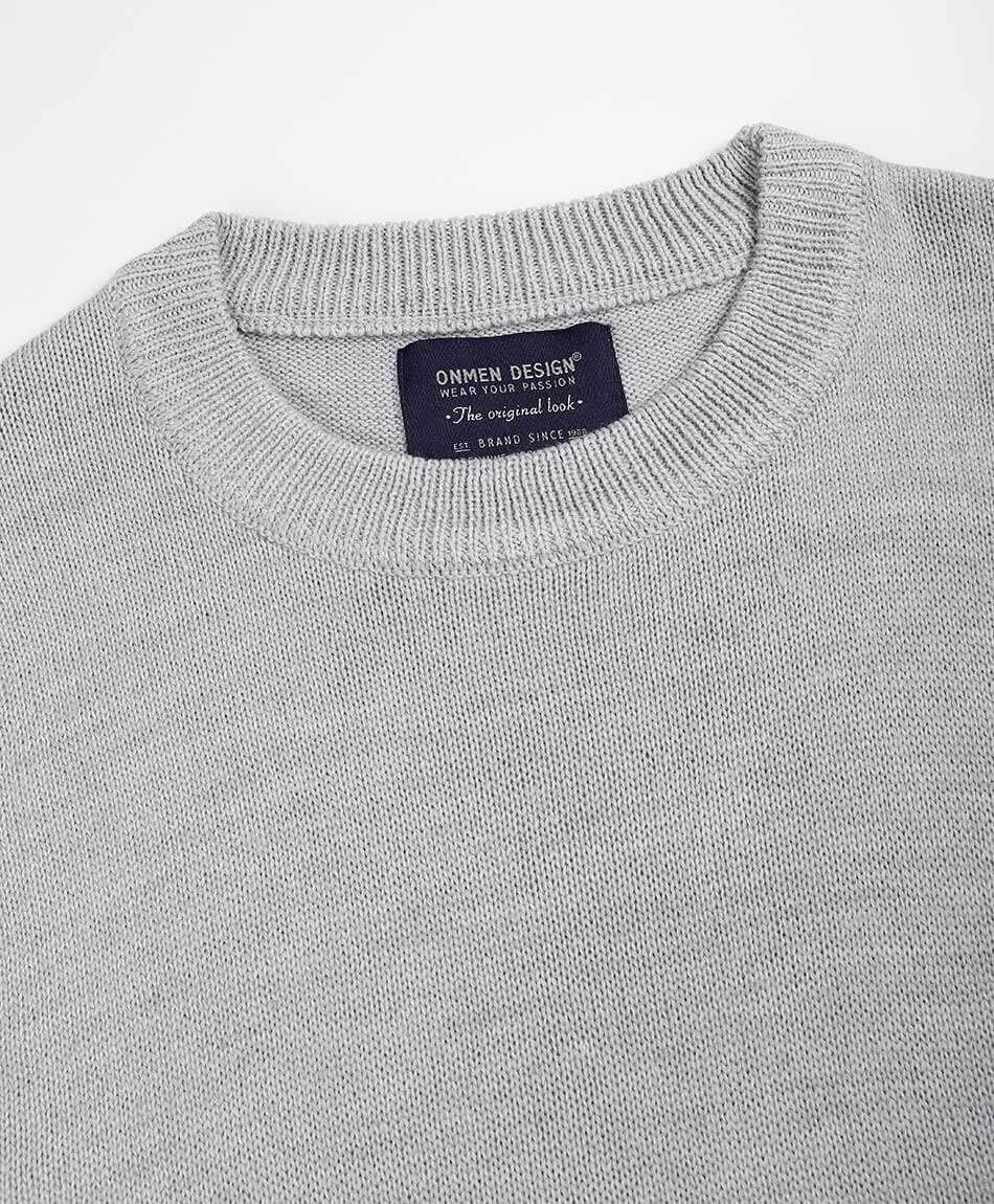 Sweater hombre tricolor gris