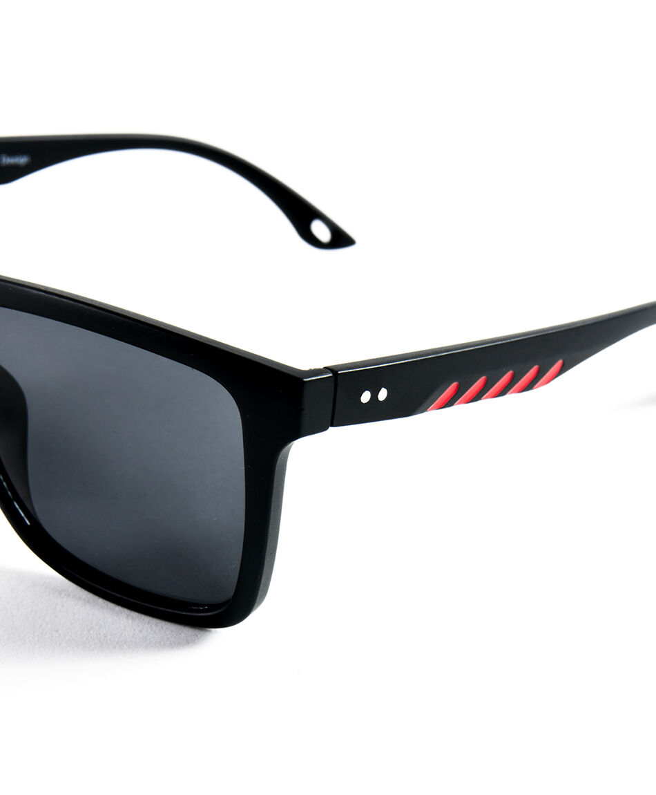 Lente hombre detalles rojos