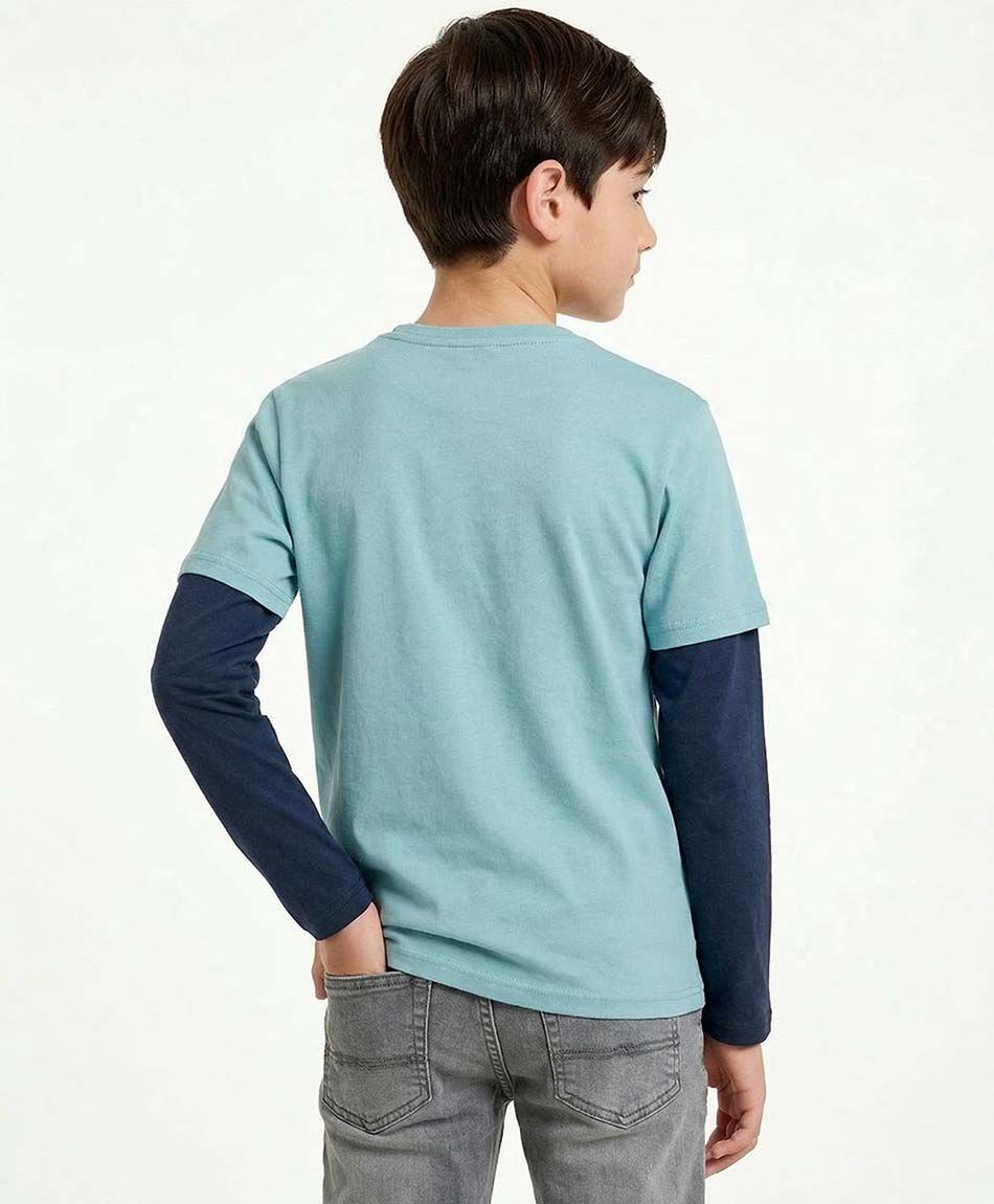 Polera ni&ntilde;o  estampado ramen