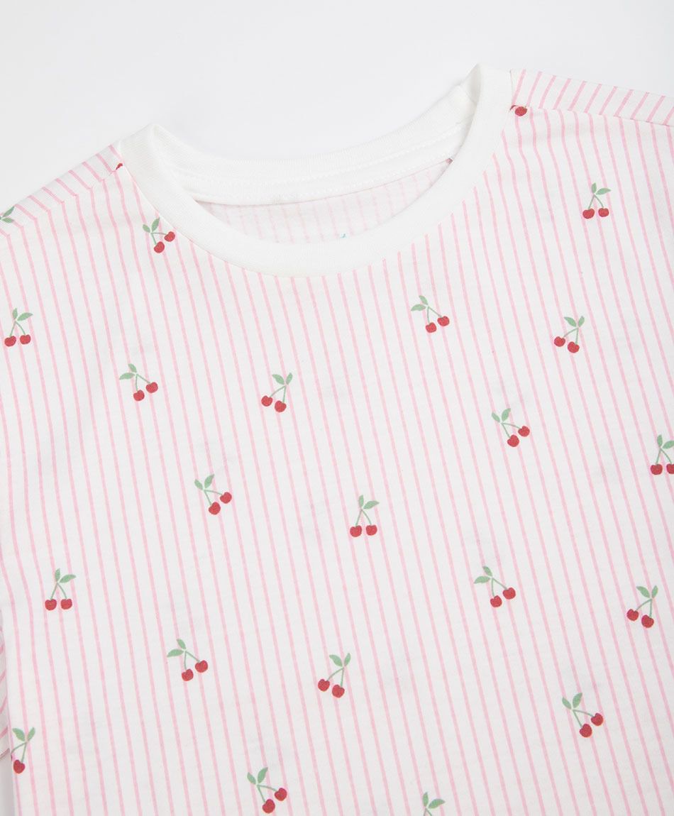 Polera ni&ntilde;a cerezas