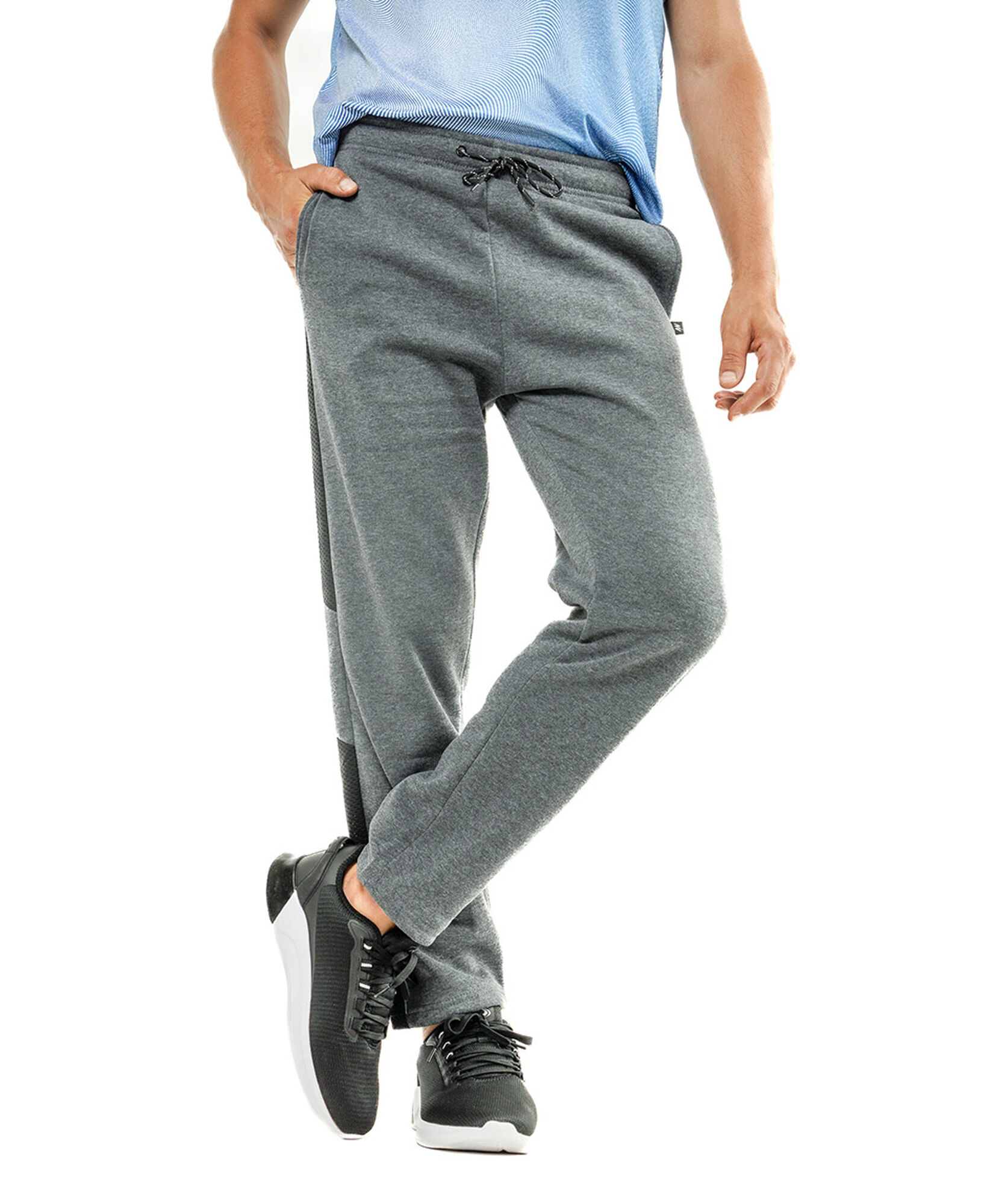 Pantalón deportivo hombre liso recto Pantalón deportivo hombre liso recto