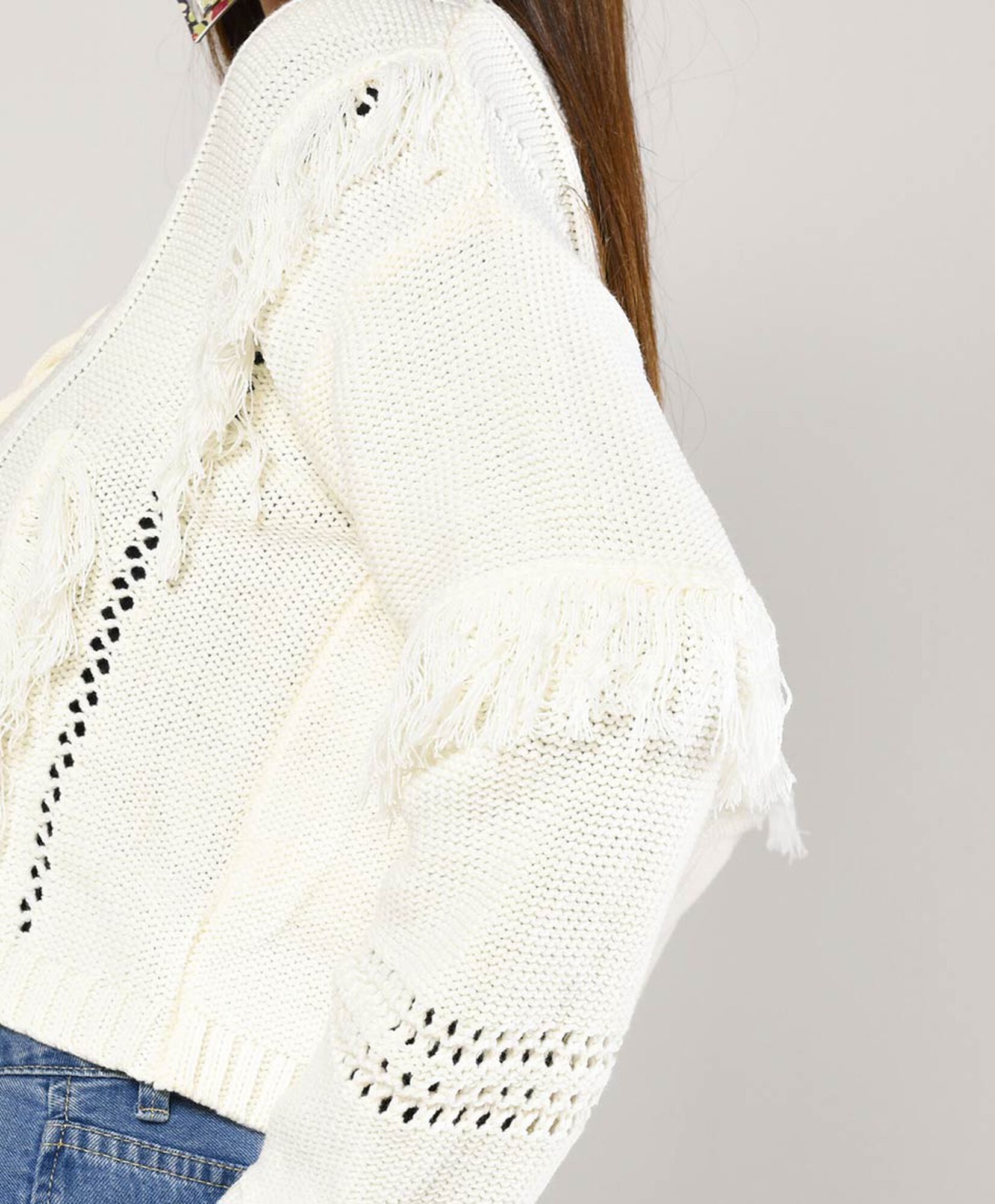 Sweater mujer crop flecos Sweater mujer crop flecos