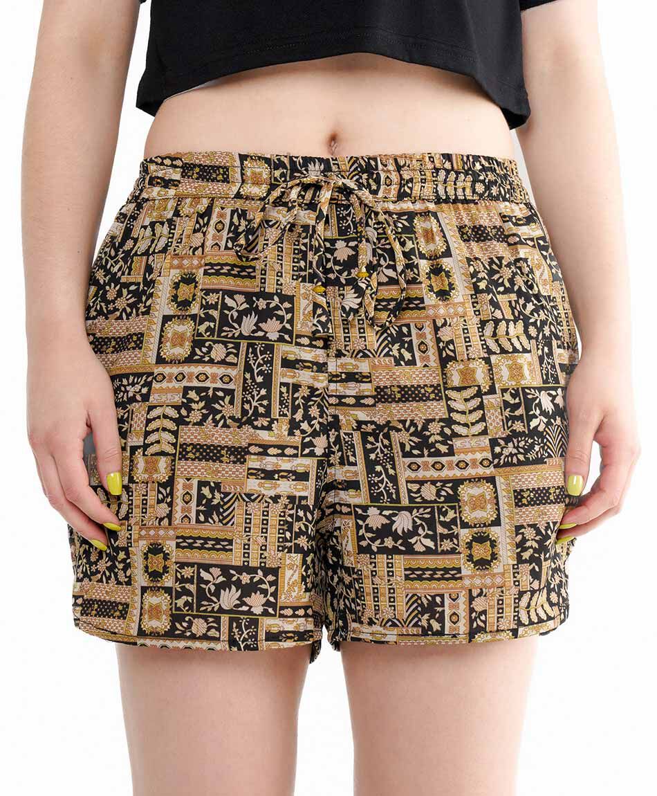 Short mujer casual beige