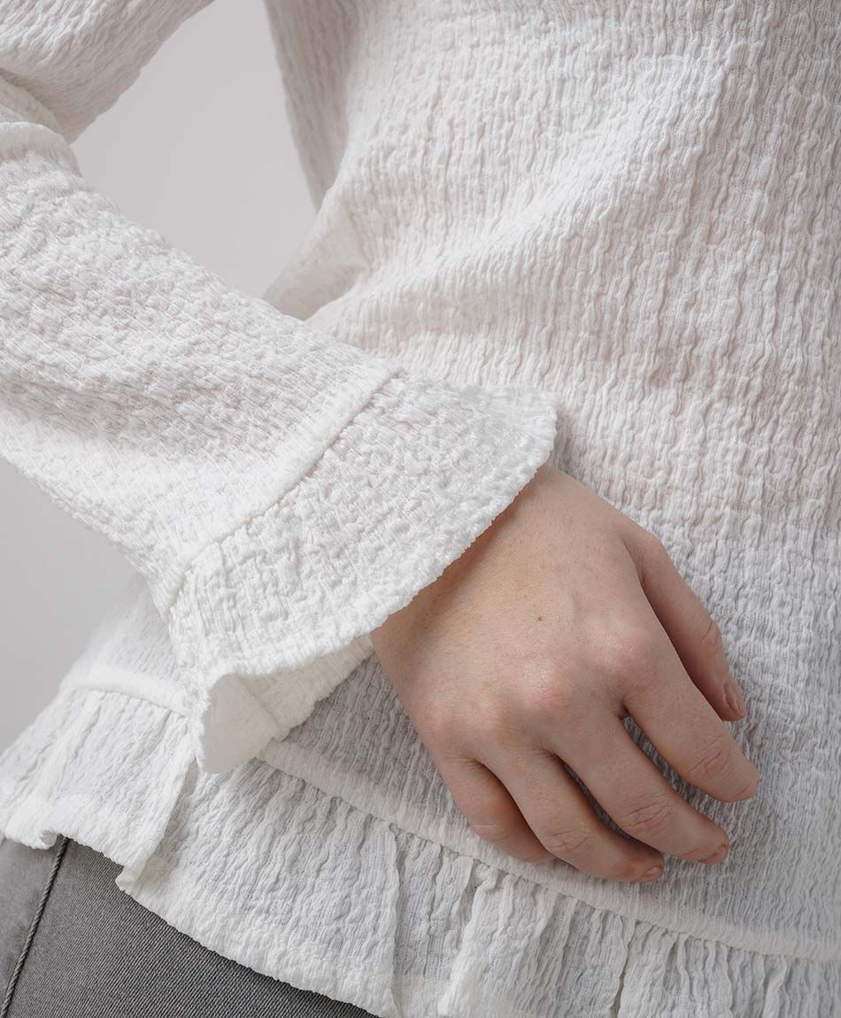 Polera mujer texturas vuelos