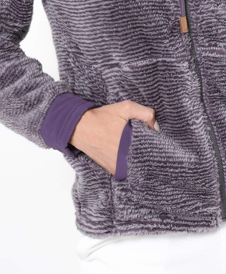Polar deportivo mujer l&iacute;neas morado