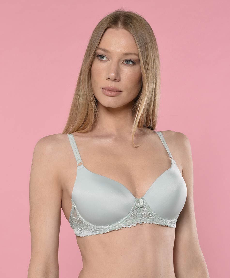 Sost&eacute;n mujer liso escote en v