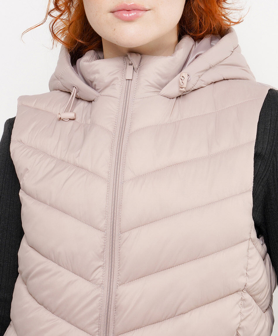 Parka mujer sin mangas acolchada