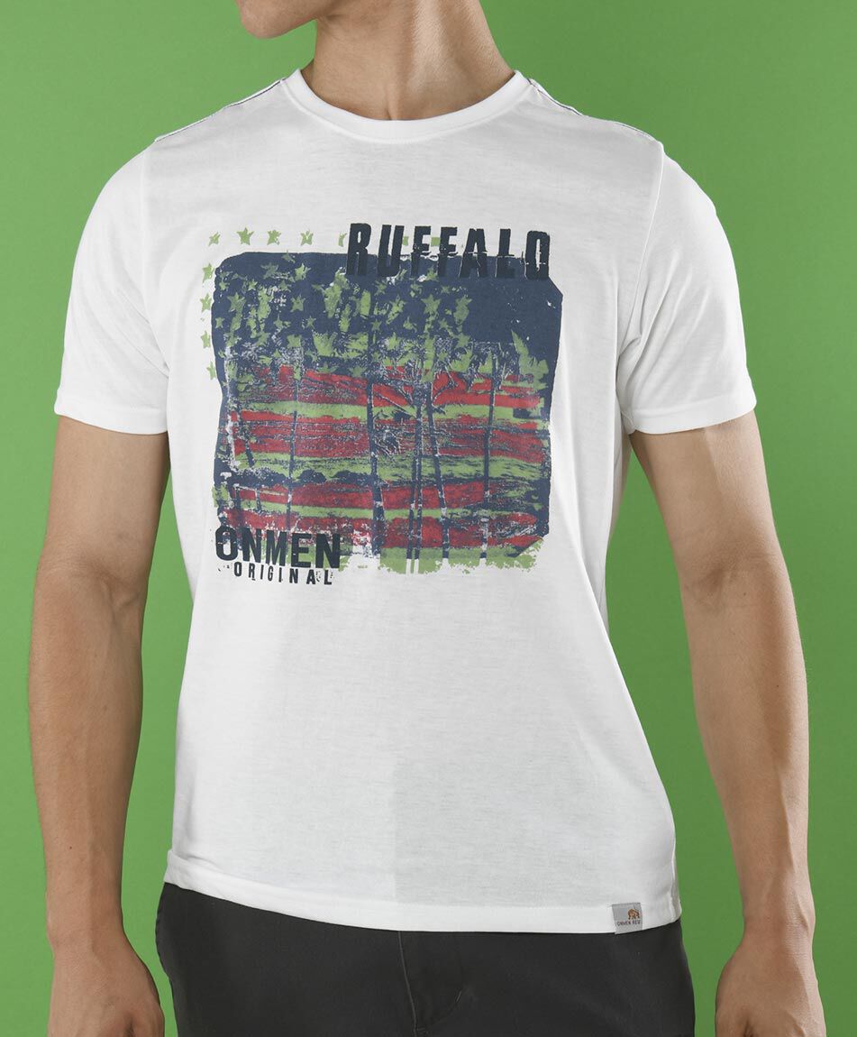 Polera manga corta cuello redondo