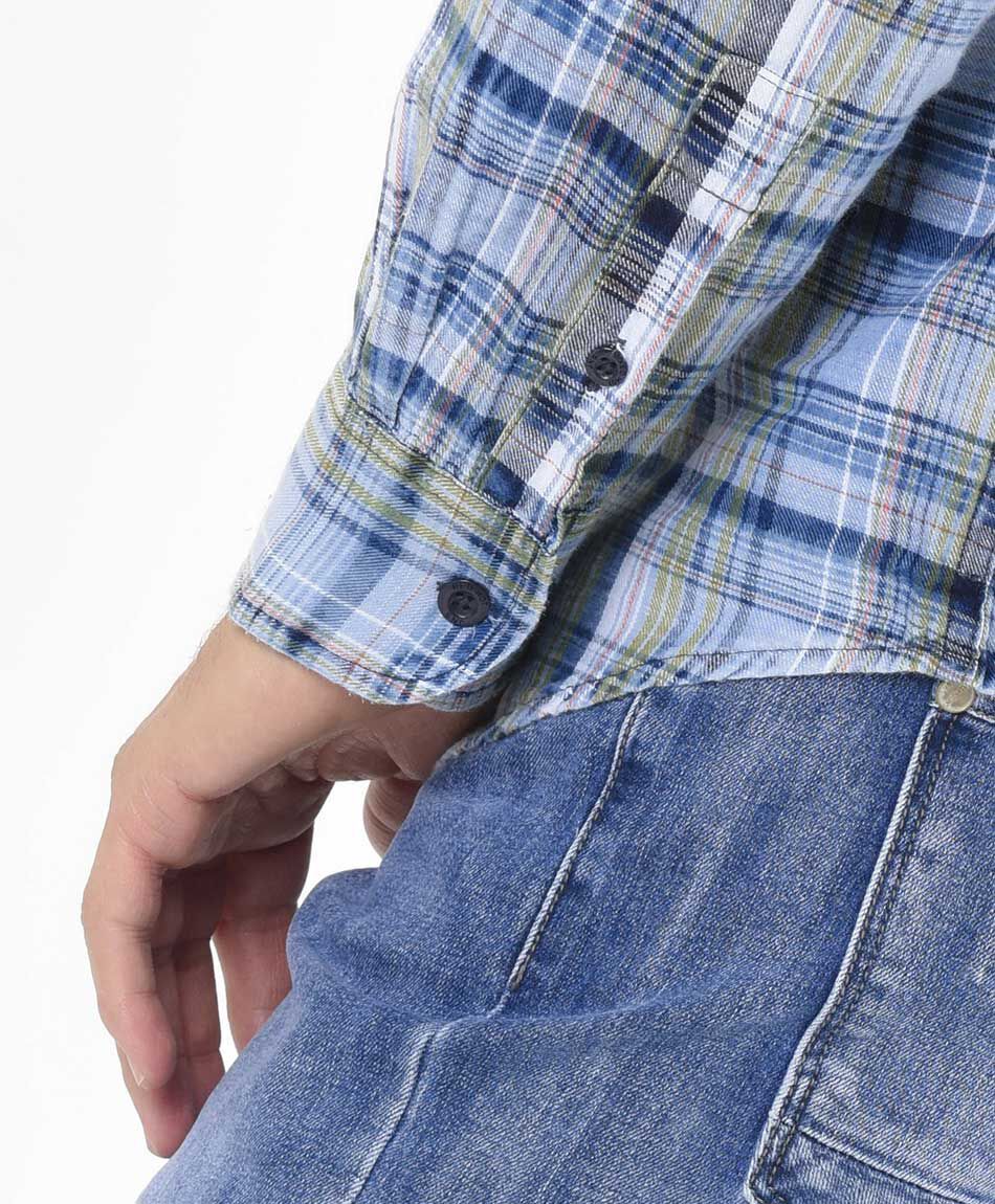 Camisa hombre escoc&eacute;s manga larga