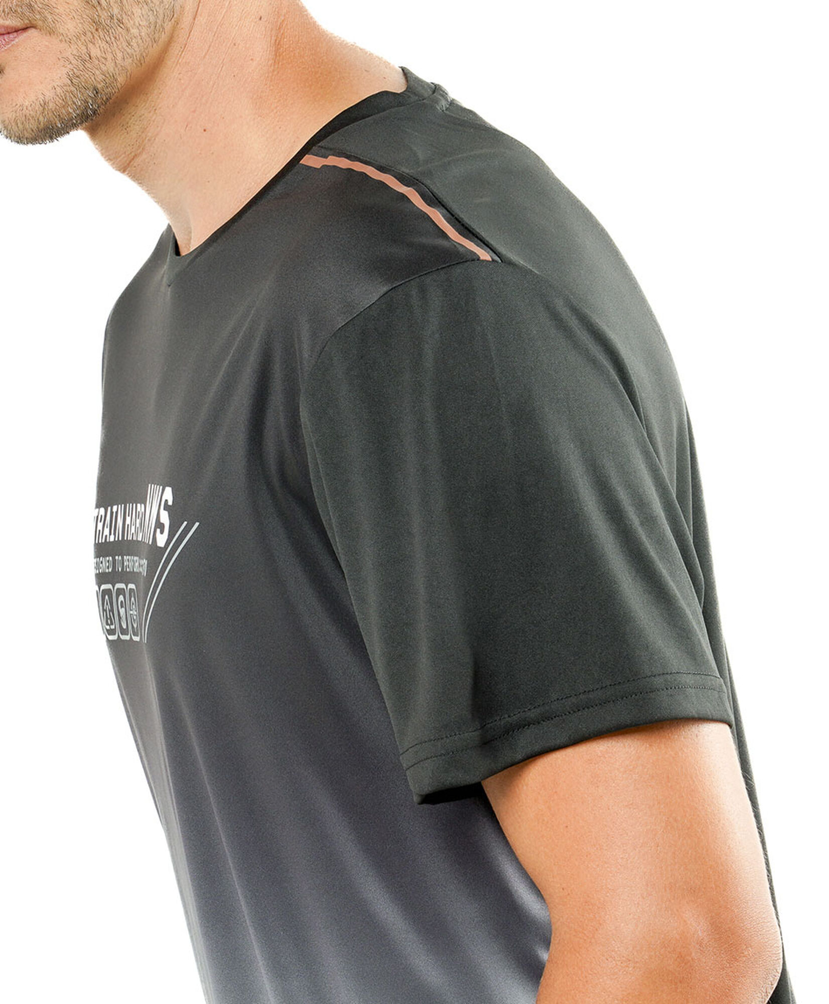 Polera deportiva hombre degradé Polera deportiva hombre degradé