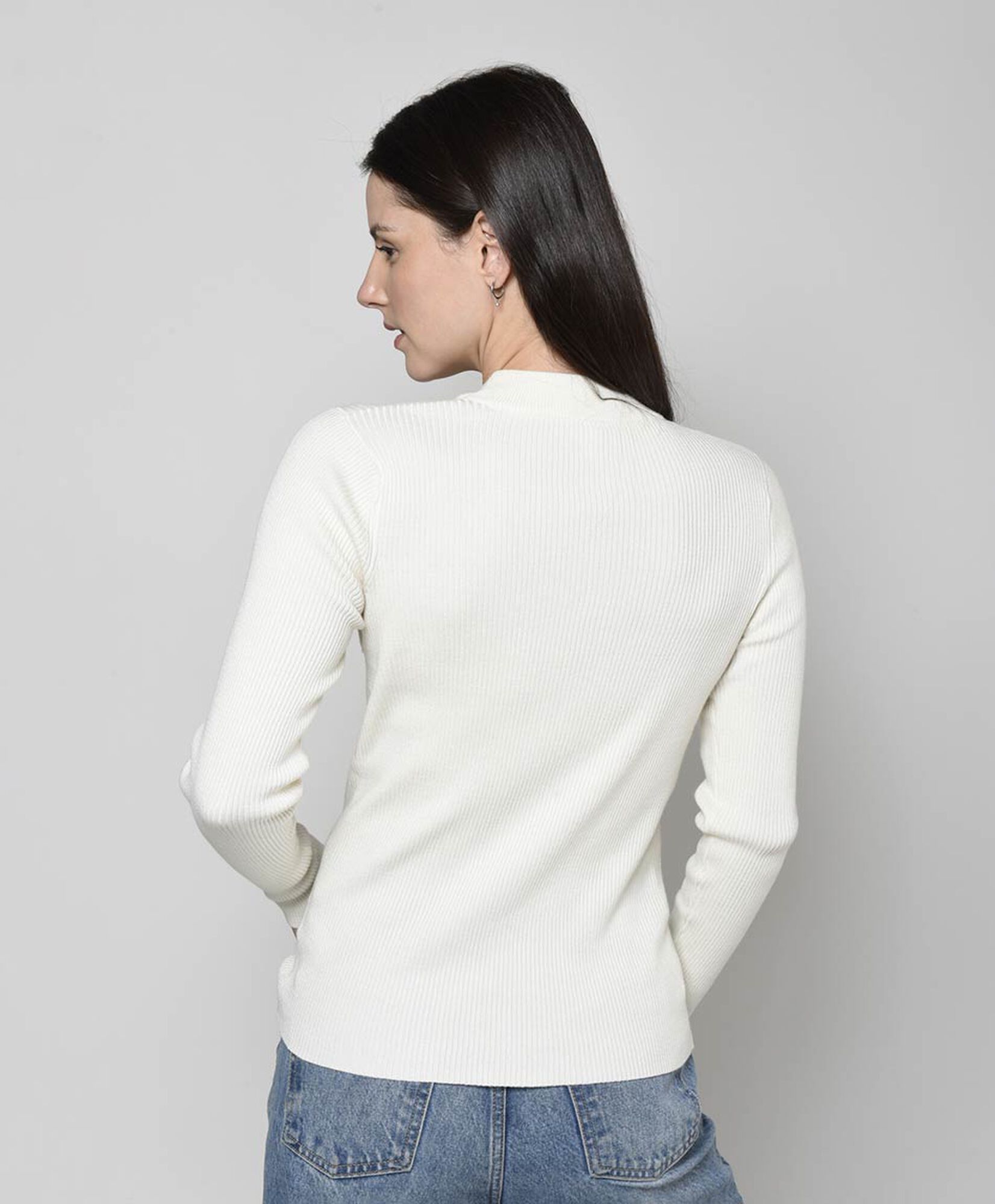 Sweater mujer escotes ajustado Sweater mujer escotes ajustado