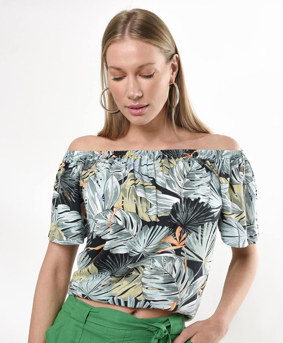 Blusa mujer tropical