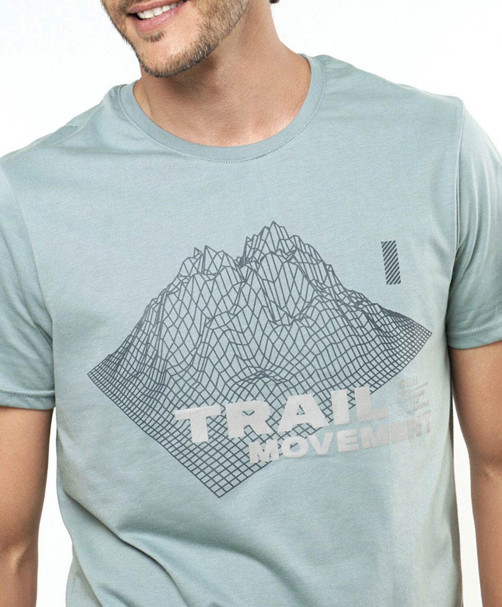 Polera deportiva hombre montaña 3d Polera deportiva hombre montaña 3d