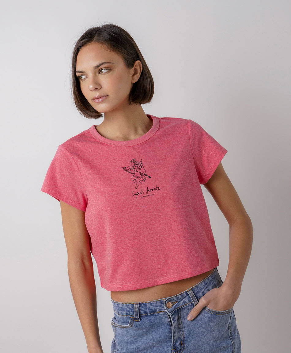 Polera mujer cupido crop