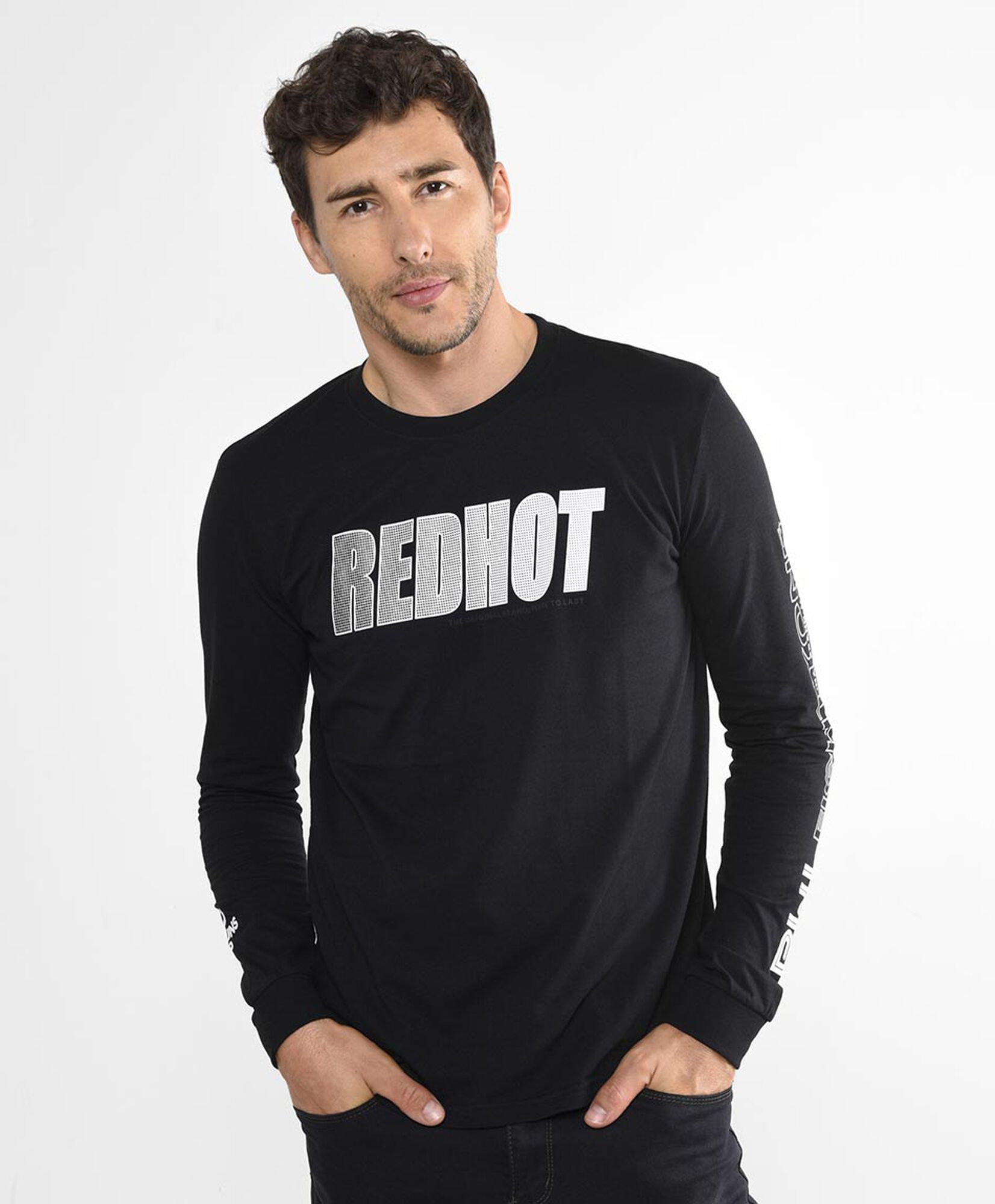Polera manga larga cuello redondo Polera manga larga cuello redondo