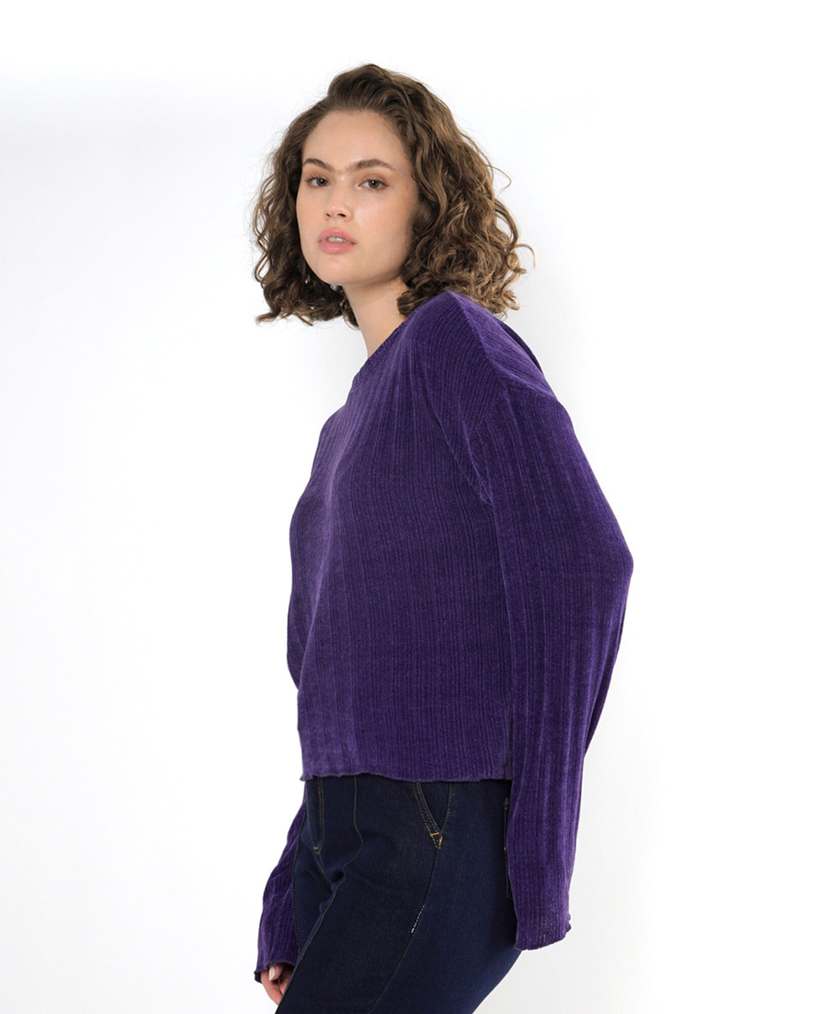 Sweater mujer suave morado Sweater mujer suave morado