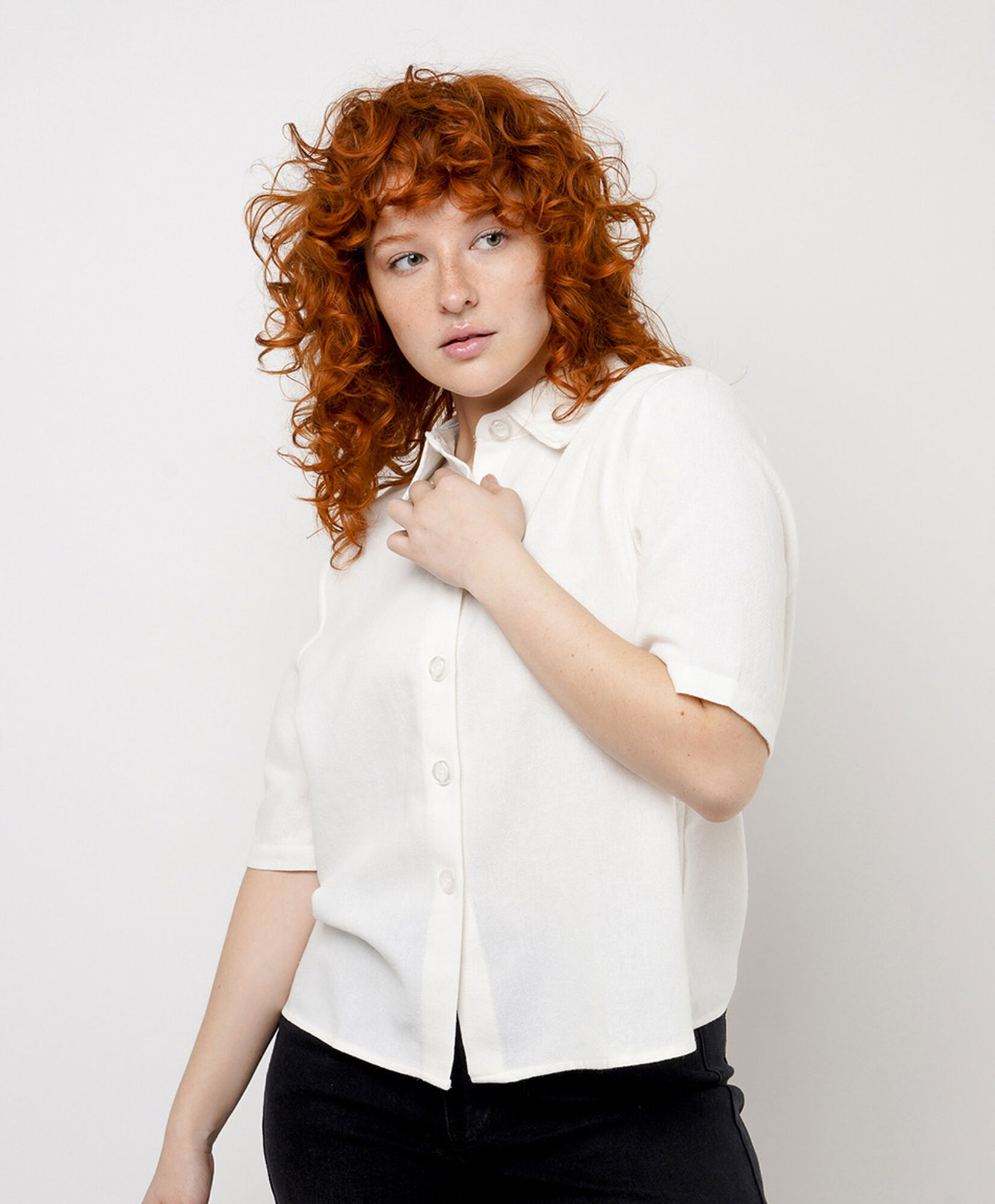 Blusa mujer lisa blanca Blusa mujer lisa blanca