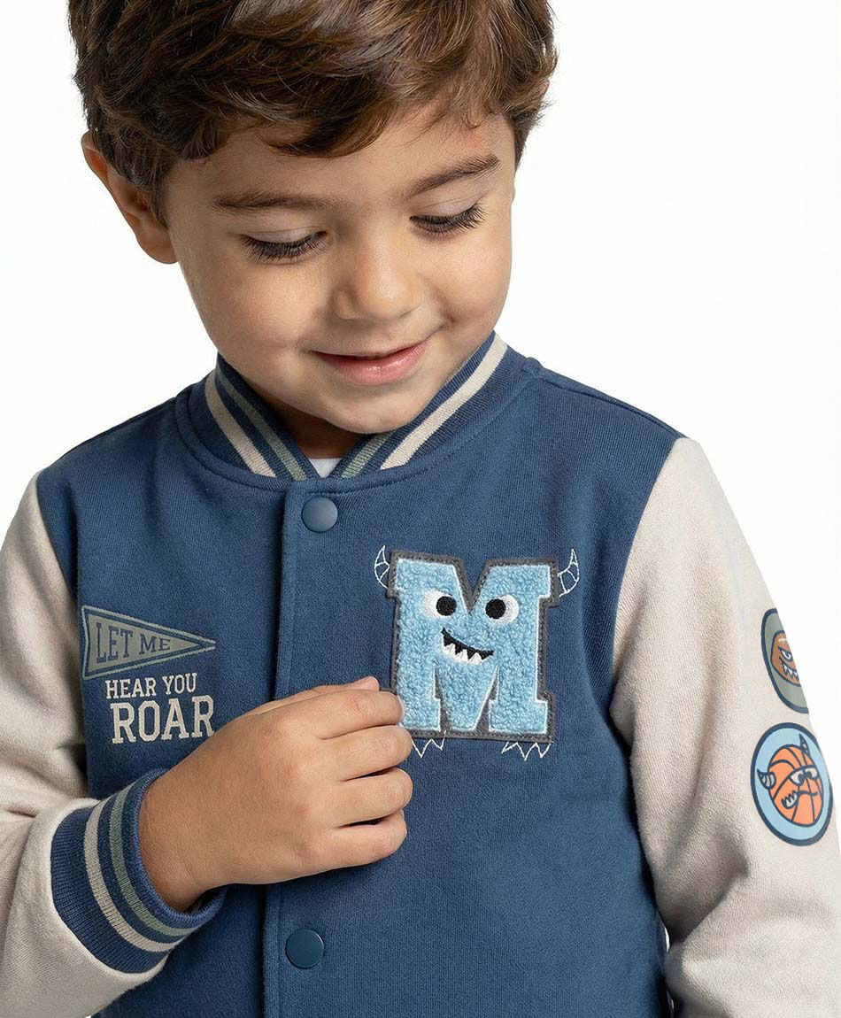 Chaqueta beb&eacute; tipo b&eacute;isbol cl&aacute;sica