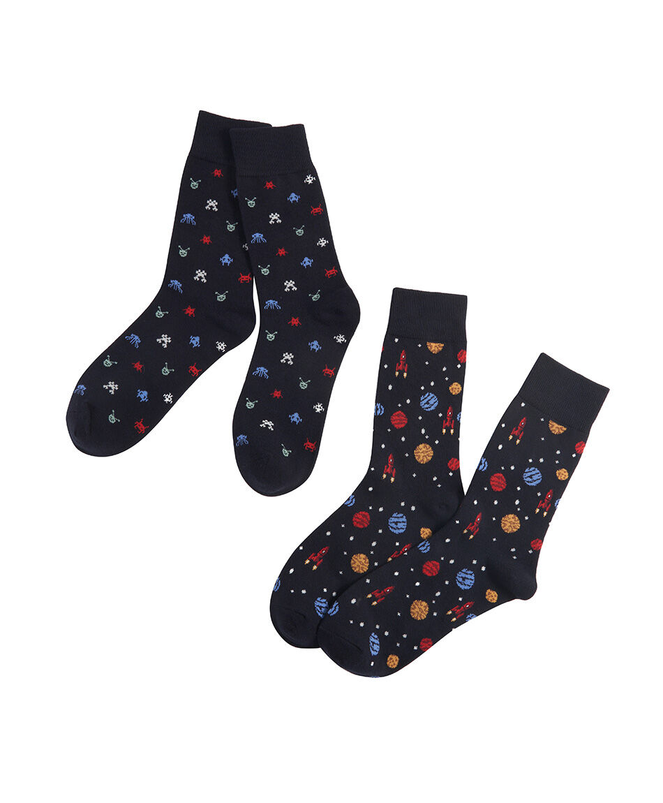 Pack 2 calcetines hombre ovni