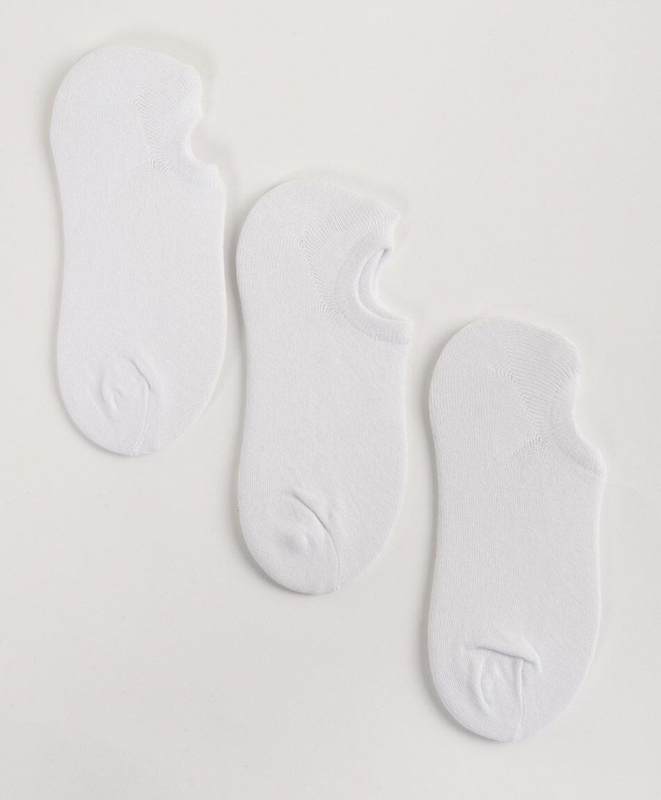 Pack 3 calcetines mujer invisibles