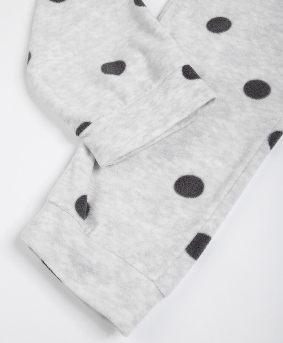 Pijama mujer micropolar puntos