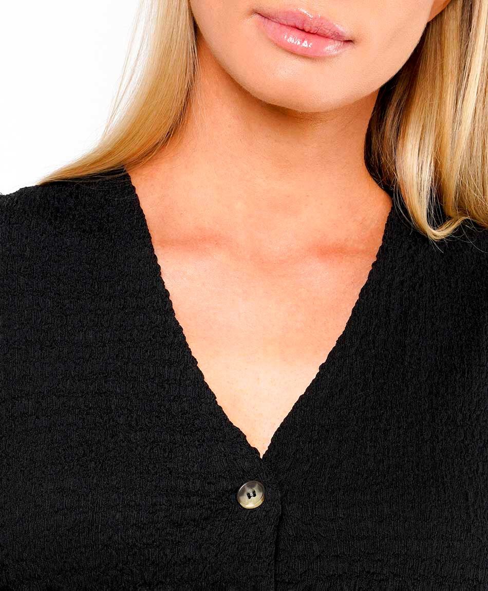 Polera mujer botones vest