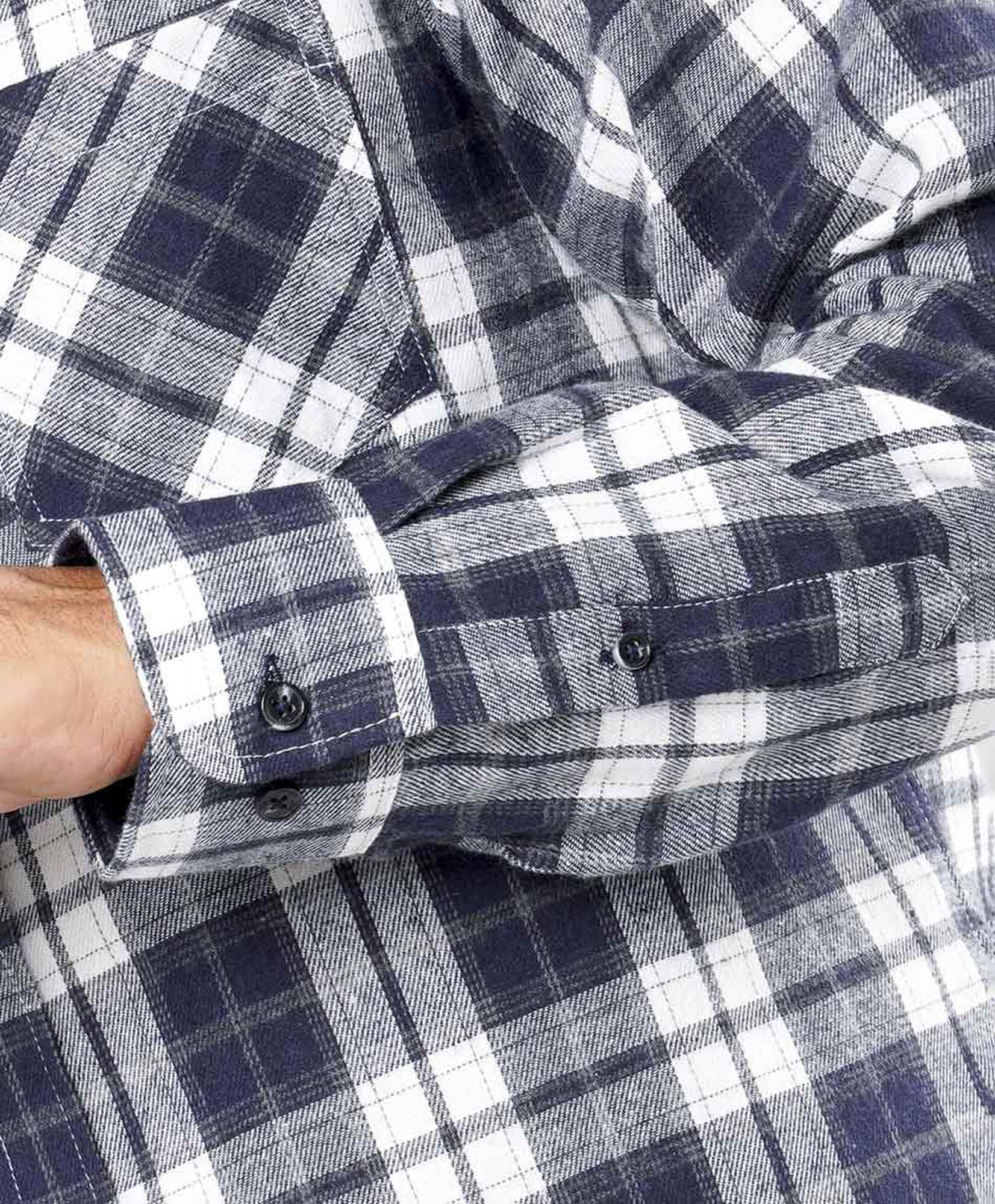 Camisa hombre escocesa azul Camisa hombre escocesa azul