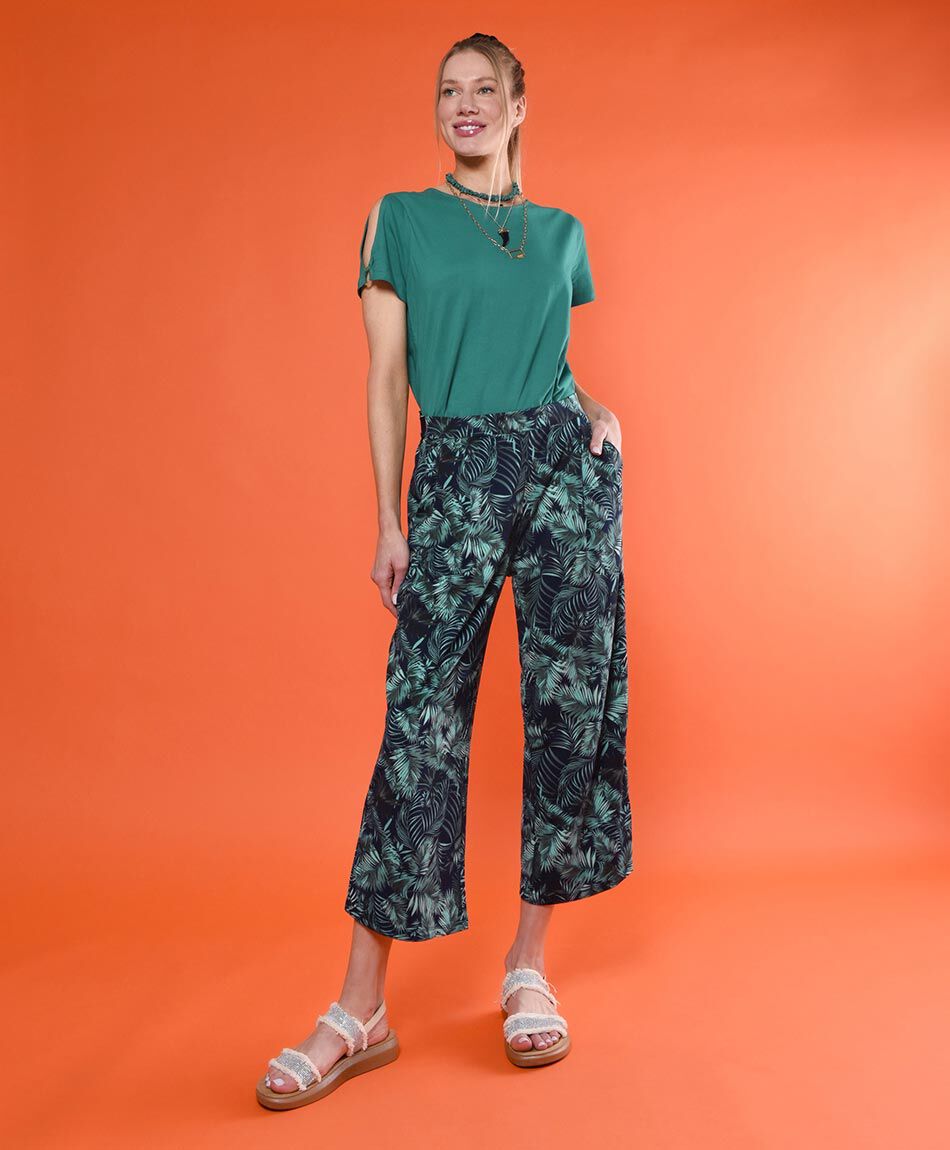 Falda pantal&oacute;n midi